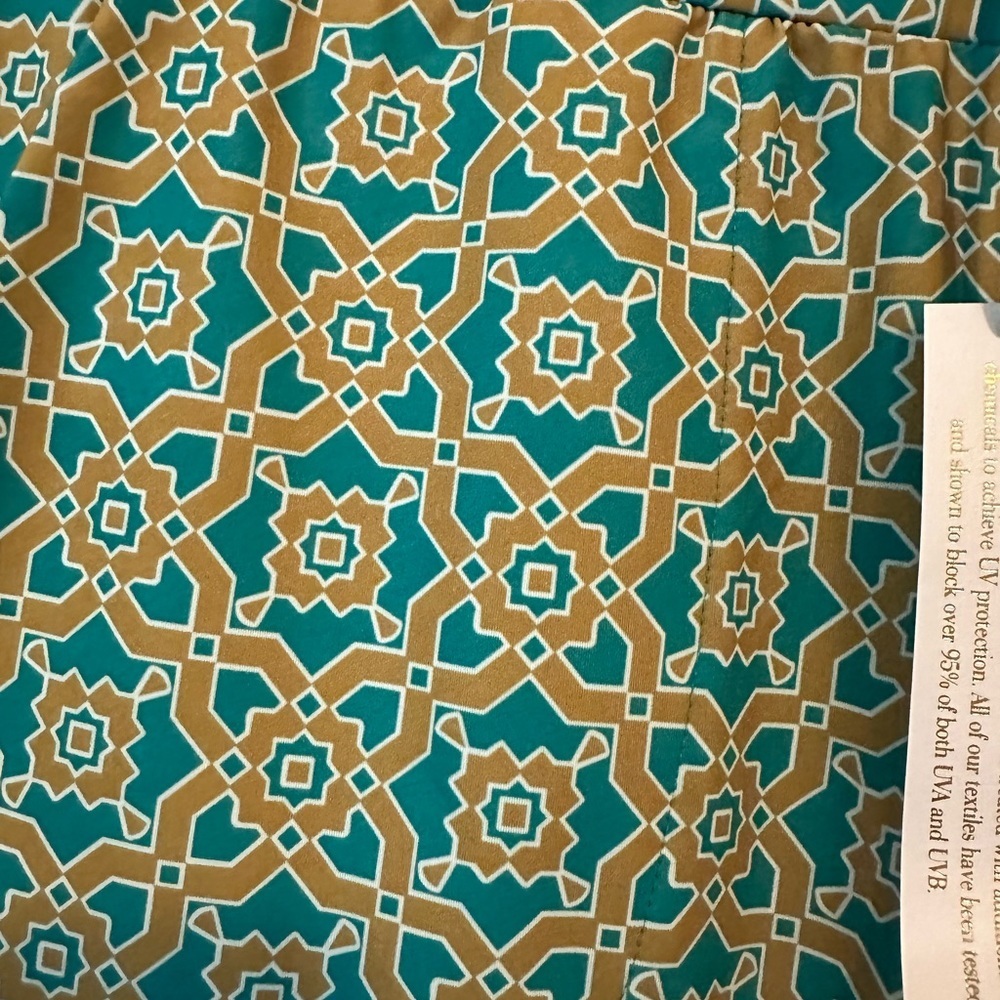 NWT AmberNoon II by Erum Ilyas SunKnit UPF 50 Wide-Leg Printed Pants Size Small - Picture 2 of 13